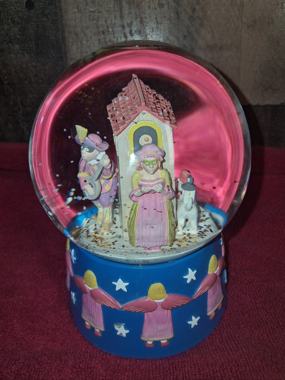 DEPARTMENT 56 "TEACH THE WORLD TO SING" MINSTRELS ANGELS MUSICAL SNOW GLOBE
